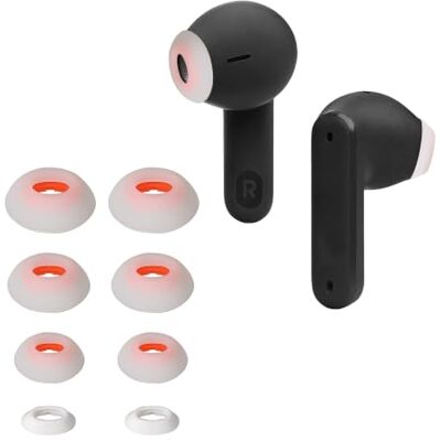 kwmobile 8 x opzetstukken compatibel met JBL Tune Flex – reserveoordopjes van siliconen voor hoofdtelefoon, wit kwmobile 8 x opzetstukken compatibel met JBL Tune Flex – reserveoordopjes van siliconen voor hoofdtelefoon, wit
