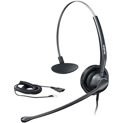 Yealink YHS34 Mono hoofdtelefoon met RJ-aansluitkabel Yealink YHS34 Mono hoofdtelefoon met RJ-aansluitkabel