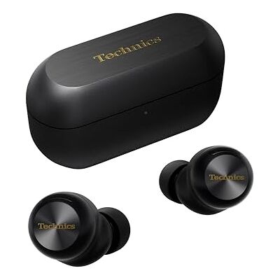Technics EAH-AZ100E-K Draadloze hoofdtelefoon met ruisonderdrukking, Bluetooth multipoint, AI-spraakfocus, comfortabele in-ear hoofdtelefoon, zwart Technics EAH-AZ100E-K Draadloze hoofdtelefoon met ruisonderdrukking, Bluetooth multipoint, AI-spraakfocus, comfortabele in-ear hoofdtelefoon, zwart