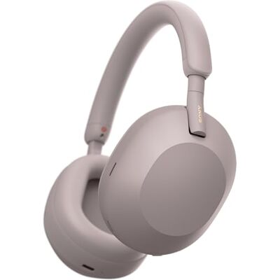 Sony WH-1000XM5 Draadloze hoofdtelefoon met ruisonderdrukking, 30 uur batterijduur, Bluetooth-hoofdtelefoon, geoptimaliseerd voor Alexa en Google Assistant, iOS en Android met geïntegreerde microfoon, roze Sony WH-1000XM5 Draadloze hoofdtelefoon met ruisonderdrukking, 30 uur batterijduur, Bluetooth-hoofdtelefoon, geoptimaliseerd voor Alexa en Google Assistant, iOS en Android met geïntegreerde microfoon, roze