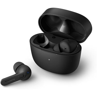 Philips Bluetooth hoofdtelefoon met microfoon / resistent, spatwaterdicht, 18 uur looptijd, comfortabele pasvorm / draadloze hoofdtelefoon TAT2206BK/00 Philips Bluetooth hoofdtelefoon met microfoon / resistent, spatwaterdicht, 18 uur looptijd, comfortabele pasvorm / draadloze hoofdtelefoon TAT2206BK/00