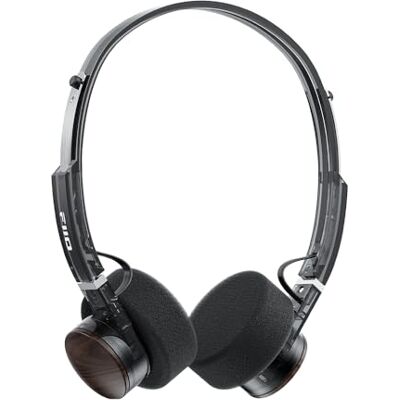 FiiO EH11 Retro on-ear Bluetooth-hoofdtelefoon, draadloos, LDAC met hoge resolutie, licht, 92 g, 30 uur batterijduur, verbinding met twee apparaten, app-equalizer en speelmodus, microfoon FiiO EH11 Retro on-ear Bluetooth-hoofdtelefoon, draadloos, LDAC met hoge resolutie, licht, 92 g, 30 uur batterijduur, verbinding met twee apparaten, app-equalizer en speelmodus, microfoon