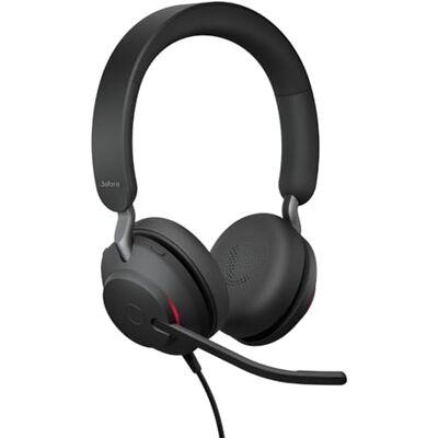 Jabra Evolve2 40 SE bedrade stereoheadset met ruisonderdrukking, 3 microfoons en USB-C-kabel – MS Teams-gecertificeerd, compatibel met alle andere platforms – zwart Jabra Evolve2 40 SE bedrade stereoheadset met ruisonderdrukking, 3 microfoons en USB-C-kabel – MS Teams-gecertificeerd, compatibel met alle andere platforms – zwart