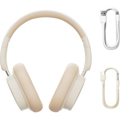 Baseus Słuchawki bezprzewodowe Bowie D05 (Creamy-White) Baseus Słuchawki bezprzewodowe Bowie D05 (Creamy-White)