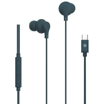 Celly , In-ear hoofdtelefoon met USB-C-kabel, met antwoordknop, volumeregeling, geïntegreerde microfoon, blauw Celly , In-ear hoofdtelefoon met USB-C-kabel, met antwoordknop, volumeregeling, geïntegreerde microfoon, blauw