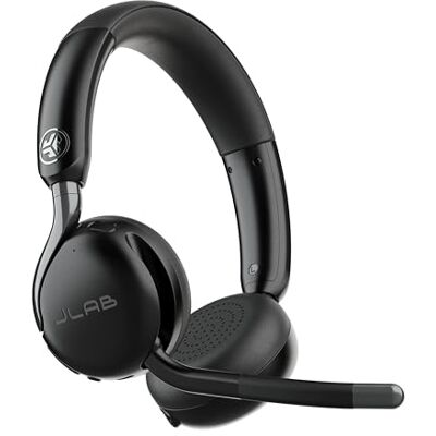 JLab Go Work 3 Draadloze hoofdtelefoon met bluetooth-microfoon 70+ H, pc-headset of USB C-dongle, ruisonderdrukkende microfoon, multipoint, draadloze desktop-computer JLab Go Work 3 Draadloze hoofdtelefoon met bluetooth-microfoon 70+ H, pc-headset of USB C-dongle, ruisonderdrukkende microfoon, multipoint, draadloze desktop-computer