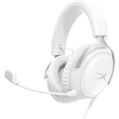 HyperX Cloud III Bedrade Gaming Headset voor PC, PS5, Xbox Series X S, 53 mm schuine drivers, DTS, traagschuim, duurzaam frame, 10 mm ultraheldere microfoon HyperX Cloud III Bedrade Gaming Headset voor PC, PS5, Xbox Series X S, 53 mm schuine drivers, DTS, traagschuim, duurzaam frame, 10 mm ultraheldere microfoon