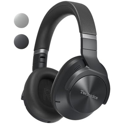 Technics EAH-A800E-K Draadloze Bluetooth-hoofdtelefoon (HP 40 mm, over het oor, ruisonderdrukking, hoogwaardige oproepen), zwart Technics EAH-A800E-K Draadloze Bluetooth-hoofdtelefoon (HP 40 mm, over het oor, ruisonderdrukking, hoogwaardige oproepen), zwart
