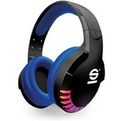 Celly , Speed Sparco draadloze headset, gaming over-ear headset met functioneel design en verstelbare hoofdband, geïntegreerde microfoon en afstandsbediening, met Rainbow LED-verlichting Celly , Speed Sparco draadloze headset, gaming over-ear headset met functioneel design en verstelbare hoofdband, geïntegreerde microfoon en afstandsbediening, met Rainbow LED-verlichting