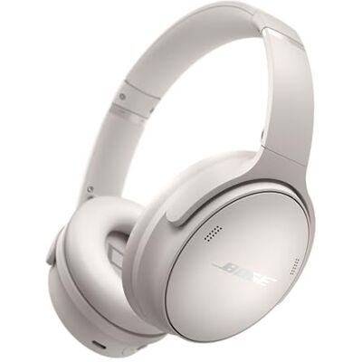 Bose QuietComfort Draadloze hoofdtelefoon met ruisonderdrukking, supra-aurale Bluetooth-hoofdtelefoon met een batterijduur tot 24 uur, wit Bose QuietComfort Draadloze hoofdtelefoon met ruisonderdrukking, supra-aurale Bluetooth-hoofdtelefoon met een batterijduur tot 24 uur, wit
