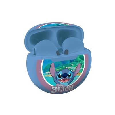 Lexibook , Disney Stitch, draadloze stereo-hoofdtelefoon, hoogwaardig geluid, geïntegreerde microfoon, touch-bediening, oplaadbox, geluid beperkt tot 85 dB, blauw, HPBT05D Lexibook , Disney Stitch, draadloze stereo-hoofdtelefoon, hoogwaardig geluid, geïntegreerde microfoon, touch-bediening, oplaadbox, geluid beperkt tot 85 dB, blauw, HPBT05D