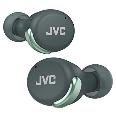 JVC HA-Z330T-G Compacte draadloze hoofdtelefoon, actieve ruisonderdrukking, gering gewicht, elegant design, BT 5.2, waterdicht (IPX4), 21 uur speeltijd, lage latentie-modus voor games, groen JVC HA-Z330T-G Compacte draadloze hoofdtelefoon, actieve ruisonderdrukking, gering gewicht, elegant design, BT 5.2, waterdicht (IPX4), 21 uur speeltijd, lage latentie-modus voor games, groen