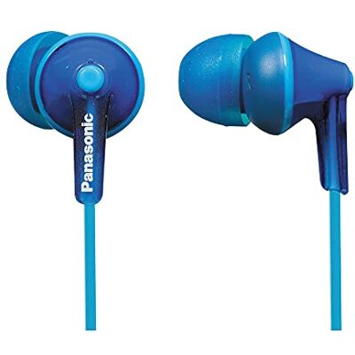Panasonic RP-HJE125 In-ear hoofdtelefoon (drie paar aansluitingen, 10-24.000 Hz, 1,1 m kabel) enkele kabellengte 1,1 m blauw Panasonic RP-HJE125 In-ear hoofdtelefoon (drie paar aansluitingen, 10-24.000 Hz, 1,1 m kabel) enkele kabellengte 1,1 m blauw