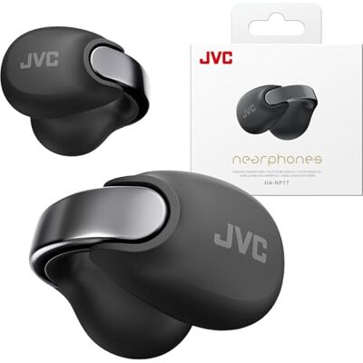 JVC Nearphones HA-NP1T-B draadloze hoofdtelefoon met glanzende hoofdband, comfortabele pasvorm, multipoint-verbinding, Bluetooth 5.3, 24 uur batterijduur, HA-NP1T-B (houtskoolzwart) JVC Nearphones HA-NP1T-B draadloze hoofdtelefoon met glanzende hoofdband, comfortabele pasvorm, multipoint-verbinding, Bluetooth 5.3, 24 uur batterijduur, HA-NP1T-B (houtskoolzwart)