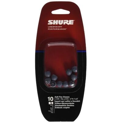 Shure Easfx1-10S 10 flexibele opzetstukken voor in-ear Se, maat S Shure Easfx1-10S 10 flexibele opzetstukken voor in-ear Se, maat S