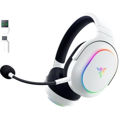 Razer Barracuda X Chroma Multiplatform draadloze gaming-headset met 6 Chroma RGB-zones (SmartSwitch Hyperspeed en Bluetooth, 40 mm driver, afneembare HyperClear cardioïde microfoon), wit Razer Barracuda X Chroma Multiplatform draadloze gaming-headset met 6 Chroma RGB-zones (SmartSwitch Hyperspeed en Bluetooth, 40 mm driver, afneembare HyperClear cardioïde microfoon), wit