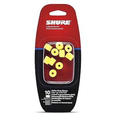 Shure Jsh Eaylf1-10 10 gele schuimrubber voor Se/E-hoofdtelefoon behalve Se102/E2C Shure Jsh Eaylf1-10 10 gele schuimrubber voor Se/E-hoofdtelefoon behalve Se102/E2C