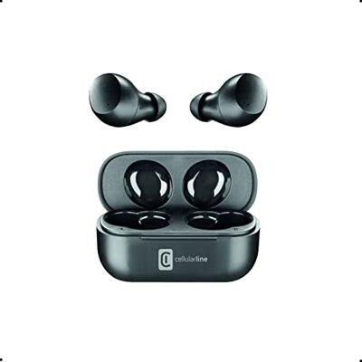 Cellular Line Wink Universeel Bluetooth 5.0 HiFi Stereo Oortelefoon met Oplaadhoes Totale batterijduur van 25 uur Opladen 2 uur Bereik 10 m Universeel Zwart Cellular Line Wink Universeel Bluetooth 5.0 HiFi Stereo Oortelefoon met Oplaadhoes Totale batterijduur van 25 uur Opladen 2 uur Bereik 10 m Universeel Zwart