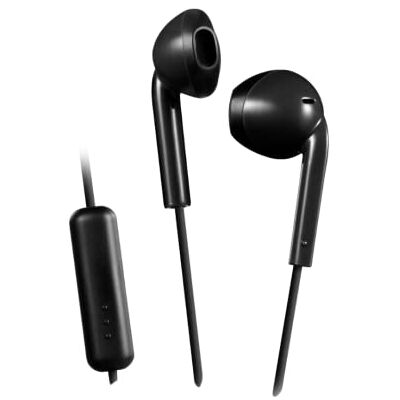 JVC compacte comfortabele bedrade in-ear hoofdtelefoon met afstandsbediening met één knop, zweetbestendig (IPX2), 1,0 m kabel HA-F17M-B (zwart) JVC compacte comfortabele bedrade in-ear hoofdtelefoon met afstandsbediening met één knop, zweetbestendig (IPX2), 1,0 m kabel HA-F17M-B (zwart)
