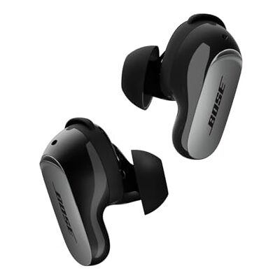 Bose QuietComfort Ultra oortjes (2e generatie), draadloze oortjes met noise cancelling, tot 6 uur batterijduur, beschermingsklasse IPx4, meeslepend geluid, diepe bas, zwart Bose QuietComfort Ultra oortjes (2e generatie), draadloze oortjes met noise cancelling, tot 6 uur batterijduur, beschermingsklasse IPx4, meeslepend geluid, diepe bas, zwart