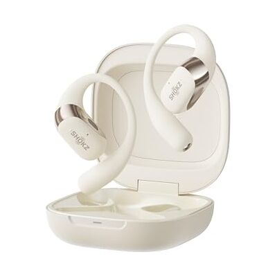 SHOKZ OpenFit 2 oordopjes met vrije oren, snel opladen, beige Draadloze Bluetooth met microfoon, oorhaak en 48 uur batterijduur, snel opladen, IP55-weerstand, draagtas SHOKZ OpenFit 2 oordopjes met vrije oren, snel opladen, beige Draadloze Bluetooth met microfoon, oorhaak en 48 uur batterijduur, snel opladen, IP55-weerstand, draagtas