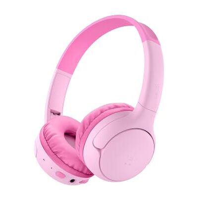 Belkin SoundForm Mini 2 draadloze hoofdtelefoon voor kinderen, roze Belkin SoundForm Mini 2 draadloze hoofdtelefoon voor kinderen, roze