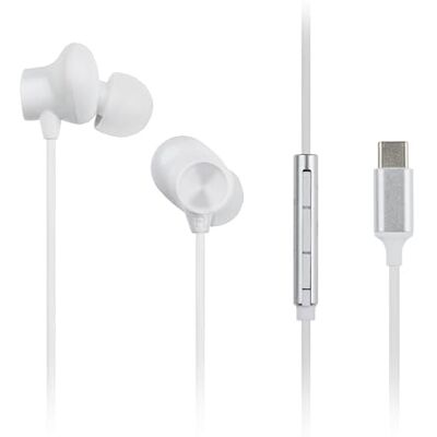 Panasonic RP-TCM225DEW USB-C in-ear hoofdtelefoon, bekabelde hoofdtelefoon met geïntegreerde microfoon en afstandsbediening, krachtige bas, aanpasbare pasvorm, 1,2 m kabel, wit Panasonic RP-TCM225DEW USB-C in-ear hoofdtelefoon, bekabelde hoofdtelefoon met geïntegreerde microfoon en afstandsbediening, krachtige bas, aanpasbare pasvorm, 1,2 m kabel, wit