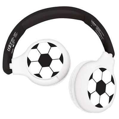 Lexibook HPBT010FO Voetbal 2-in-1 Bluetooth- en bekabelde hoofdtelefoon met microfoon en bedieningsknop, opvouwbaar en verstelbaar, oplaadbare batterij met lange levensduur Lexibook HPBT010FO Voetbal 2-in-1 Bluetooth- en bekabelde hoofdtelefoon met microfoon en bedieningsknop, opvouwbaar en verstelbaar, oplaadbare batterij met lange levensduur