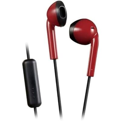 JVC HA-F19M-RB Ergonomische ovale in-ear hoofdtelefoon met afstandsbediening en microfoon, diepe bas, zweetbestendigheid IPX2, 3,5 mm jackstekker, rood x zwart JVC HA-F19M-RB Ergonomische ovale in-ear hoofdtelefoon met afstandsbediening en microfoon, diepe bas, zweetbestendigheid IPX2, 3,5 mm jackstekker, rood x zwart