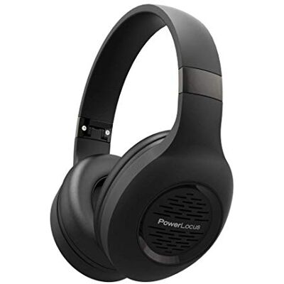 PowerLocus Opvouwbare draadloze on-ear hoofdtelefoon met microfoon, hifi-stereo, diepe bas, zachte oorbeschermers voor mobiele telefoon, tablet, pc (zwart) PowerLocus Opvouwbare draadloze on-ear hoofdtelefoon met microfoon, hifi-stereo, diepe bas, zachte oorbeschermers voor mobiele telefoon, tablet, pc (zwart)