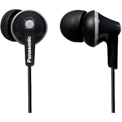 Panasonic RP-HJE125E-K In-ear hoofdtelefoon (inclusief 3 maten oordopjes, 10-24.000 Hz, 1,1 m kabel), zwart Panasonic RP-HJE125E-K In-ear hoofdtelefoon (inclusief 3 maten oordopjes, 10-24.000 Hz, 1,1 m kabel), zwart