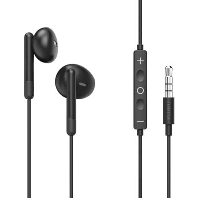 Hama Noble Écouteurs intra-auriculaires avec microphone, protection anti-torsion et prise jack 3,5 mm Noir Hama Noble Écouteurs intra-auriculaires avec microphone, protection anti-torsion et prise jack 3,5 mm Noir