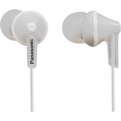 Panasonic RP-HJE125-K, 3,5 mm ErgoFit bedrade hoofdtelefoon, in-ear stereo-hoofdtelefoon met geluidsisolatie, dynamisch helder geluid, op maat gemaakte ergonomische hoofdtelefoon (S/M/L), 9 grote driver Panasonic RP-HJE125-K, 3,5 mm ErgoFit bedrade hoofdtelefoon, in-ear stereo-hoofdtelefoon met geluidsisolatie, dynamisch helder geluid, op maat gemaakte ergonomische hoofdtelefoon (S/M/L), 9 grote driver