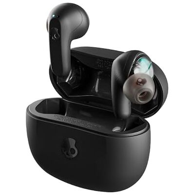 Skullcandy Skull-iQ, draadloze in-ear hoofdtelefoon, 42 uur batterijduur, compatibel met Alexa, microfoon, compatibel met iPhone + Android + Bluetooth-apparaten, zwart Skullcandy Skull-iQ, draadloze in-ear hoofdtelefoon, 42 uur batterijduur, compatibel met Alexa, microfoon, compatibel met iPhone + Android + Bluetooth-apparaten, zwart