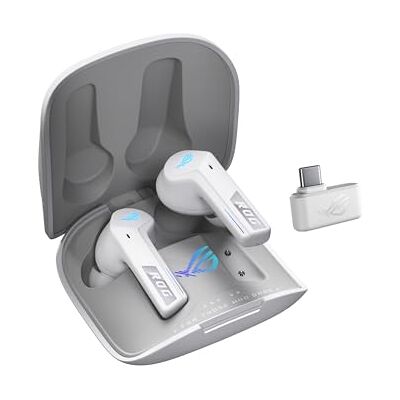 Asus ROG Cetra True Wireless Speednova ML Draadloze gaming-hoofdtelefoon, ROG SpeedNova, 24-bits audio, 96 kHz audio, beengeleiding AI-microfoons, ANC, tot 46 uur looptijd Asus ROG Cetra True Wireless Speednova ML Draadloze gaming-hoofdtelefoon, ROG SpeedNova, 24-bits audio, 96 kHz audio, beengeleiding AI-microfoons, ANC, tot 46 uur looptijd
