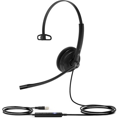 Yealink UH34 Lite Mono Teams USB-C/A hoofdtelefoon Yealink UH34 Lite Mono Teams USB-C/A hoofdtelefoon