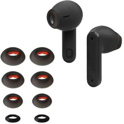 kwmobile 8 x opzetstukken compatibel met JBL Tune Flex – reserveoordopjes van siliconen voor hoofdtelefoon, zwart kwmobile 8 x opzetstukken compatibel met JBL Tune Flex – reserveoordopjes van siliconen voor hoofdtelefoon, zwart