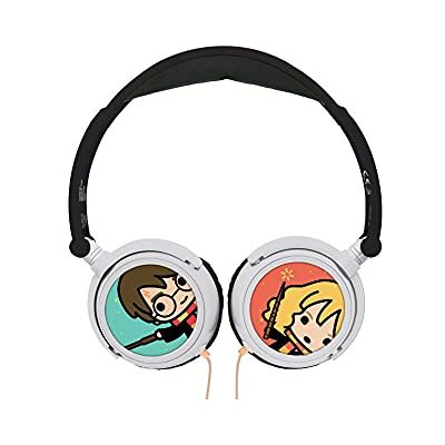 Lexibook HP015HP Harry Potter Stereohoofdtelefoon, beperkt geluidsvermogen, opvouwbaar en verstelbaar, wit/goud Lexibook HP015HP Harry Potter Stereohoofdtelefoon, beperkt geluidsvermogen, opvouwbaar en verstelbaar, wit/goud