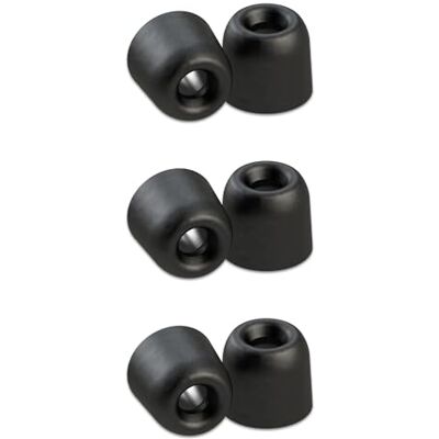 COMPLY Set van 3 paar oordopjes van traagschuim met ruisonderdrukking voor Sennheiser HD 1 Momentum MIE2, CX 3.00 en 5.00 hoofdtelefoons, premium kwaliteit, zwart COMPLY Set van 3 paar oordopjes van traagschuim met ruisonderdrukking voor Sennheiser HD 1 Momentum MIE2, CX 3.00 en 5.00 hoofdtelefoons, premium kwaliteit, zwart