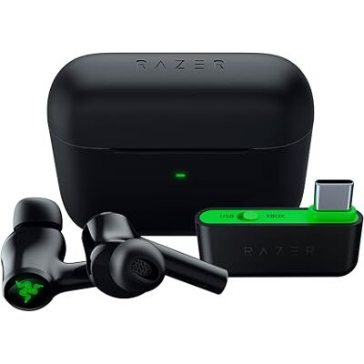 Razer Hammerhead HyperSpeed – draadloze gaming-hoofdtelefoon voor Xbox (draadloze HyperSpeed, actieve ruisonderdrukking, Bluetooth 5.2, tot 30 uur batterij) Razer Hammerhead HyperSpeed – draadloze gaming-hoofdtelefoon voor Xbox (draadloze HyperSpeed, actieve ruisonderdrukking, Bluetooth 5.2, tot 30 uur batterij)