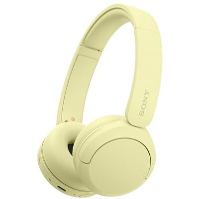 Sony WH-CH520 draadloze on-ear hoofdtelefoon, hoogwaardig geluid, licht ontwerp, tot 50 uur batterijduur, snel opladen, equalizer, heldere oproepkwaliteit, iOS en Android, geel Sony WH-CH520 draadloze on-ear hoofdtelefoon, hoogwaardig geluid, licht ontwerp, tot 50 uur batterijduur, snel opladen, equalizer, heldere oproepkwaliteit, iOS en Android, geel