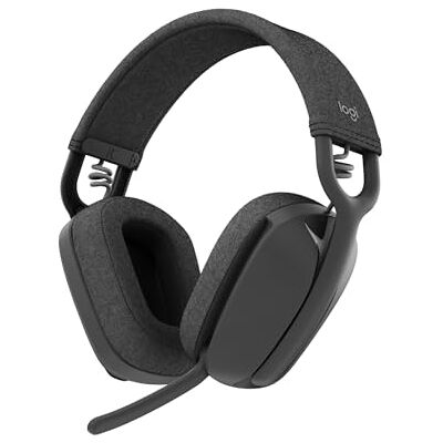 Logitech Zone Vibe 100 Lichte draadloze hoofdtelefoon met achtergrondruisonderdrukkingsmicrofoon, geavanceerde multipoint Bluetooth-hoofdtelefoon, werkt met teams, Google Meet, zoom, Mac/PC, grijs Logitech Zone Vibe 100 Lichte draadloze hoofdtelefoon met achtergrondruisonderdrukkingsmicrofoon, geavanceerde multipoint Bluetooth-hoofdtelefoon, werkt met teams, Google Meet, zoom, Mac/PC, grijs