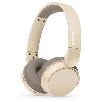 Philips TAH3209BG over-ear lichtgewicht on-ear draadloze bluetooth-hoofdtelefoon met passieve ruisonderdrukking, 25 uur speeltijd, natuurlijk geluid, heldere oproepen, dynamische bas, 2 uur USB-C opladen, beige Philips TAH3209BG over-ear lichtgewicht on-ear draadloze bluetooth-hoofdtelefoon met passieve ruisonderdrukking, 25 uur speeltijd, natuurlijk geluid, heldere oproepen, dynamische bas, 2 uur USB-C opladen, beige