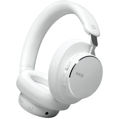 AKG N9 Hybrid Over-Ear hoofdtelefoon – kristalhelder geluid, draadloos, True Adaptive Noise Cancelling, gecertificeerde oproepkwaliteit, zoom, 100 uur batterijduur, Bluetooth, USB-C, wit AKG N9 Hybrid Over-Ear hoofdtelefoon – kristalhelder geluid, draadloos, True Adaptive Noise Cancelling, gecertificeerde oproepkwaliteit, zoom, 100 uur batterijduur, Bluetooth, USB-C, wit