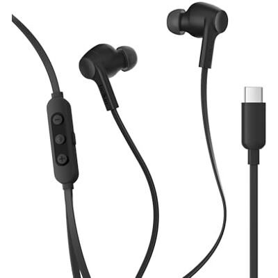 Belkin SoundForm ANC-hoofdtelefoon, bekabeld, met USB-C-aansluiting, in-ear hoofdtelefoon met microfoon, voor iPhone 17, iPhone 16, iPad Mini, Galaxy S25, Google Pixel 9, Android enz., zwart Belkin SoundForm ANC-hoofdtelefoon, bekabeld, met USB-C-aansluiting, in-ear hoofdtelefoon met microfoon, voor iPhone 17, iPhone 16, iPad Mini, Galaxy S25, Google Pixel 9, Android enz., zwart
