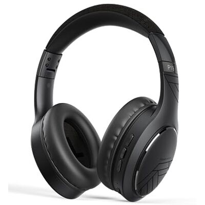 PowerLocus MoonFly Koptelefoon Over-Ear met Passief Noise Cancelling, 70uur accuduur en USB-C opladen, Draadloze Hoofdtelefoon, Voice Assistant Activation (Non-ANC Zwart/Grijs) PowerLocus MoonFly Koptelefoon Over-Ear met Passief Noise Cancelling, 70uur accuduur en USB-C opladen, Draadloze Hoofdtelefoon, Voice Assistant Activation (Non-ANC Zwart/Grijs)