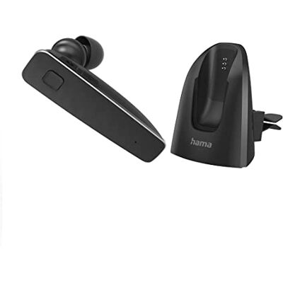 Hama MyVoice2100 One-Ear Bluetooth-hoofdtelefoon (Bluetooth 5.0 mono-headset, 80 uur batterij, draadloze hoofdtelefoon voor 2 apparaten, S/L oorhaak, ideaal voor brildragers, oorkussens Hama MyVoice2100 One-Ear Bluetooth-hoofdtelefoon (Bluetooth 5.0 mono-headset, 80 uur batterij, draadloze hoofdtelefoon voor 2 apparaten, S/L oorhaak, ideaal voor brildragers, oorkussens