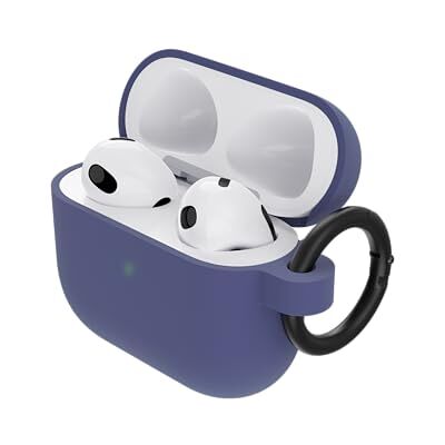 Otterbox Soft Touch-hoes voor AirPods 3e generatie 2021, schokbestendige beschermhoes, valbescherming, ultradun, krasbestendig en krasbestendig voor AirPods, Inclusief karabijnhaak, Donkerpaars Otterbox Soft Touch-hoes voor AirPods 3e generatie 2021, schokbestendige beschermhoes, valbescherming, ultradun, krasbestendig en krasbestendig voor AirPods, Inclusief karabijnhaak, Donkerpaars