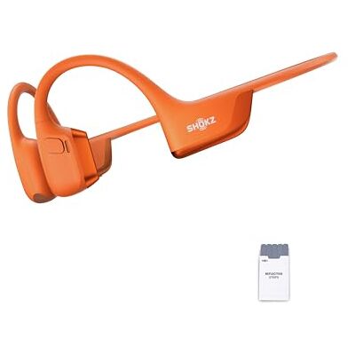 SHOKZ OpenRun Pro 2 Beengeleidingshoofdtelefoon, draadloos, Bluetooth 5.3, ruisonderdrukkende microfoons, IP55 waterdicht, 12 uur batterijduur, USB-C snel opladen, oranje SHOKZ OpenRun Pro 2 Beengeleidingshoofdtelefoon, draadloos, Bluetooth 5.3, ruisonderdrukkende microfoons, IP55 waterdicht, 12 uur batterijduur, USB-C snel opladen, oranje