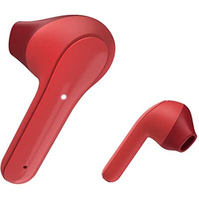 Hama Freedom Light Draadloze Bluetooth-hoofdtelefoon met microfoon, hoofdtelefoon met laadstation, 28 uur batterijduur, draadloze hoofdtelefoon met spraakherkenning en touch-bediening, rood Hama Freedom Light Draadloze Bluetooth-hoofdtelefoon met microfoon, hoofdtelefoon met laadstation, 28 uur batterijduur, draadloze hoofdtelefoon met spraakherkenning en touch-bediening, rood